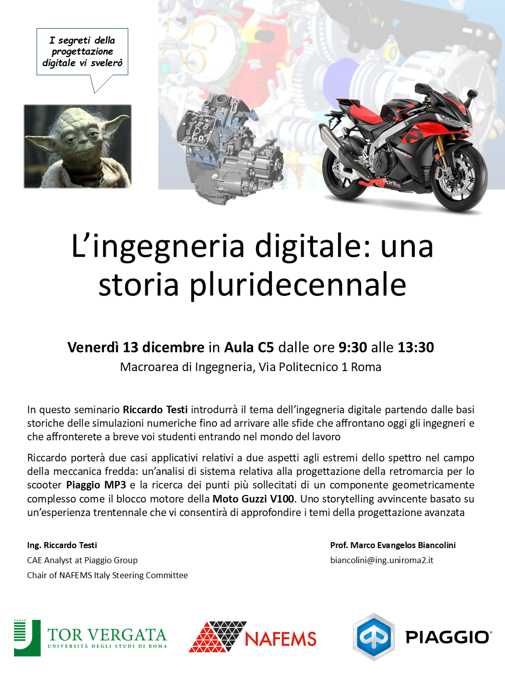 Join Us for a Piaggio Seminar on Digital Engineering